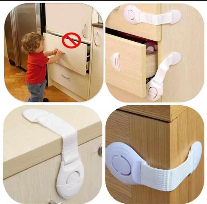 (Pack of 6) Child Safety Lock Baby Child Safety Care Plastic Lock - REVEL.PK