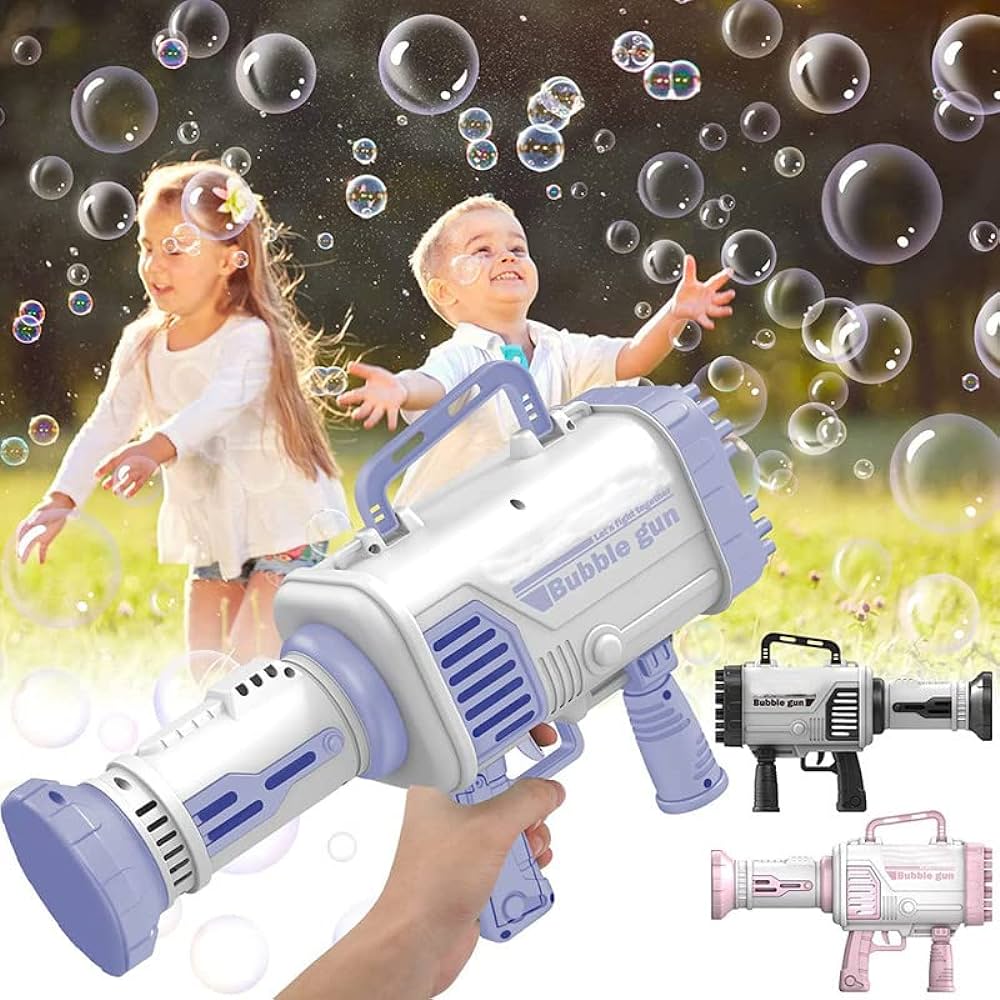 Bazooka Bubble Gun Bubble Maker Machine with 32 Holes