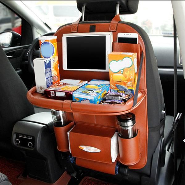 Pure Leather Car Back Seat Organizer
