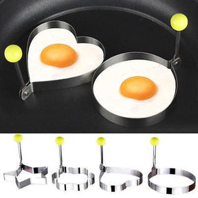 (Pack of 4) Egg Molds Stainless Steel Set for Kitchen - REVEL.PK