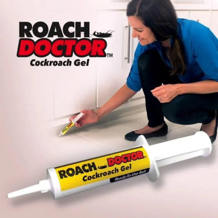 (Pack of 2)BulbHead Original Roach Doctor Cockroach Gel Ready-to-Use Cockroach Gel Bait - Outdoor & Indoor Roach Killer with Syringe Applicator - REVEL.PK