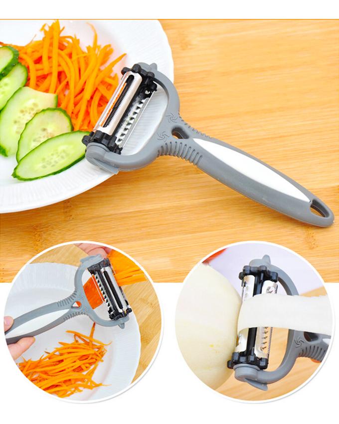 Julienne Peeler & Vegetable Peeler - Multipurpose 3 In 1 Rotary Peeler