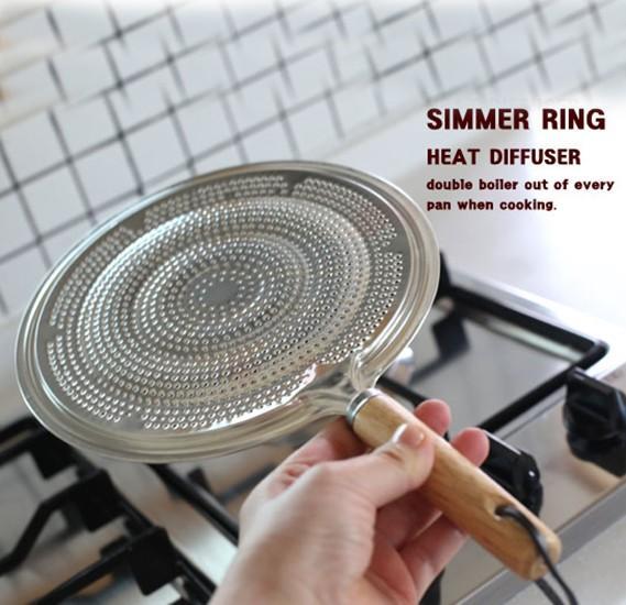 Simmer Ring Aluminum Heat Diffuser Distributer Pots Kitchen Double Boiler Gadget