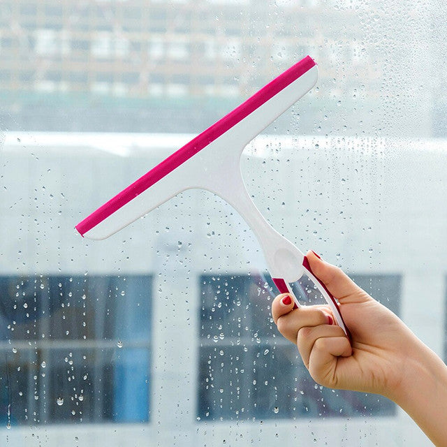 Practical Soft Glass Scraper Wiper Window Brush Cleaner Car Window Washing wiper 25x22cm