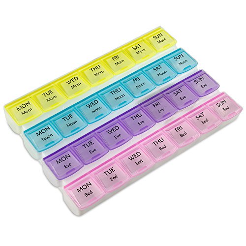 Monthly Pill Box am/pm Pill Organizer box for 7 Days 21 Compartments pill packaging box - REVEL.PK