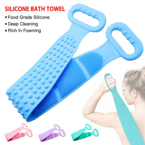 (Pack of 2) High Quality Silicone Bath Body Brush Soft Rubbing Exfoliating Massage For Shower - REVEL.PK