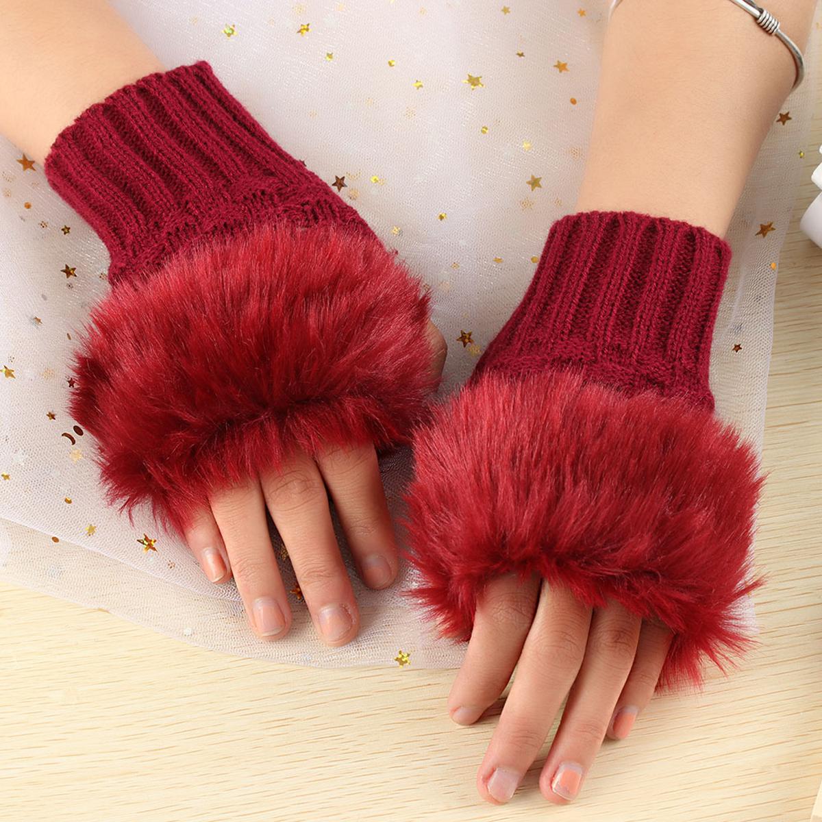 Fancy Winter Wool Gloves for Women - REVEL.PK