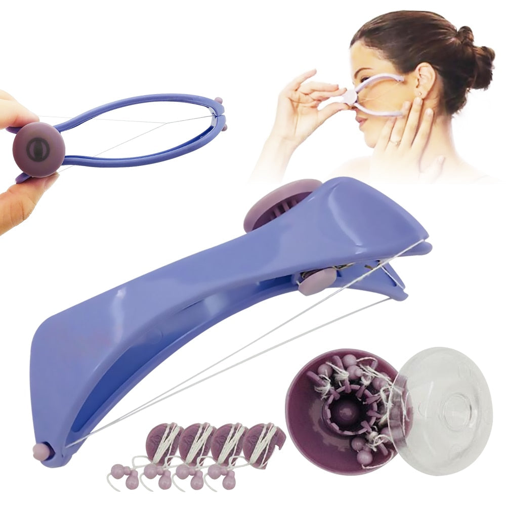 Hair Threading System – Facial Hair Removal Tool - Face & Body Hair Threading Epilator Kit - REVEL.PK