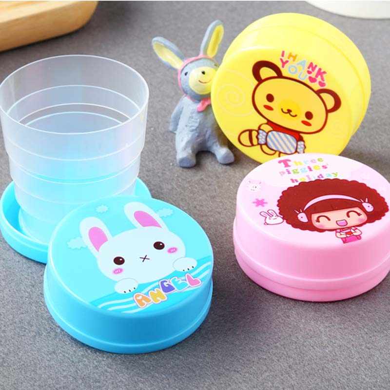 (Pack of 2) Portable Folding Collapsible Magic Cup