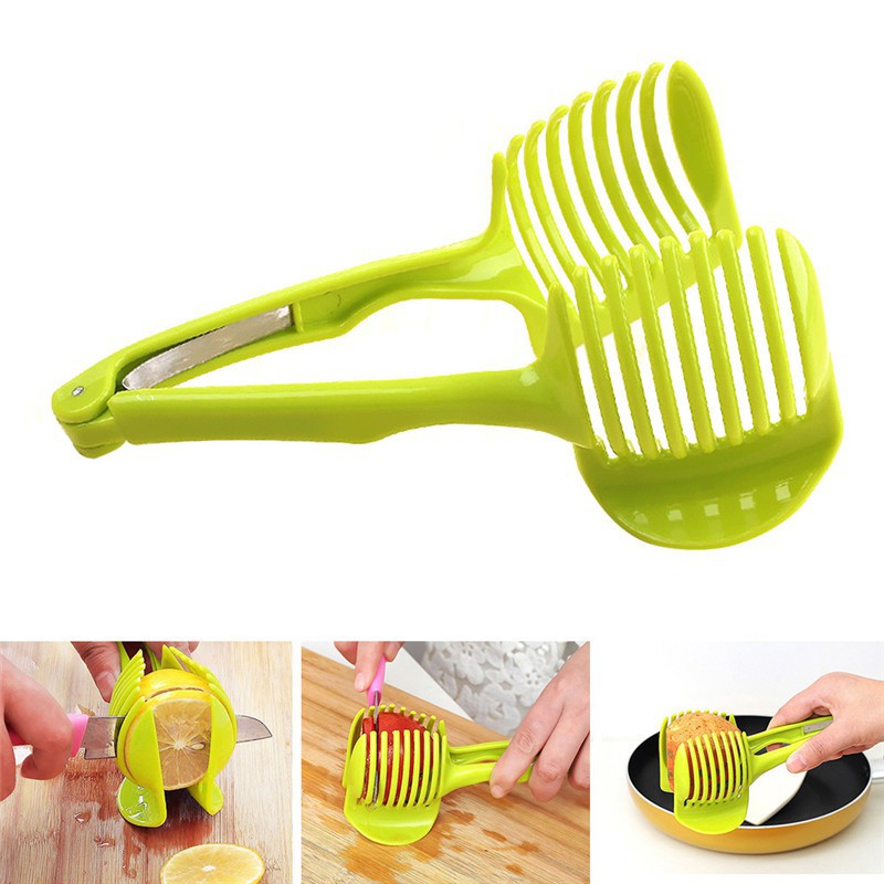Plastic Slicer Vegetable Tomato Slicer Lemon Orange Fruit Cutter
