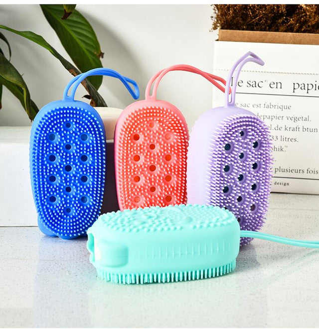 Shower Tools Washing Pad Bubble Multi Function Scrubbing Artifact Silicone Bath Brush Double-sided Soft Massage