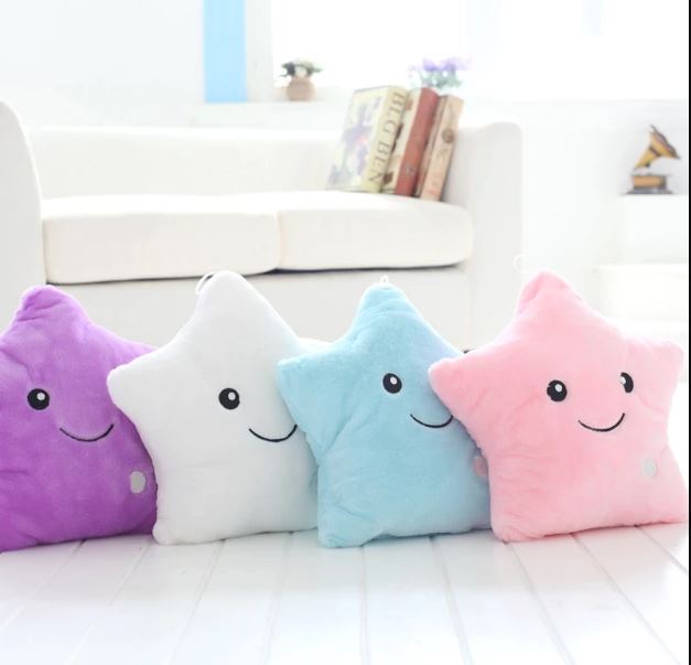 Soft Star Pillow With Glowing LED Light