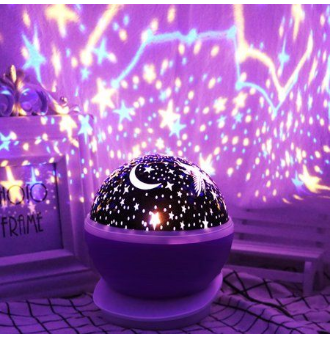 LED Rotating Moon lamp, Dream Rotating projection Lamp Romantic Light, Starry Sky Star Projector Lamp - REVEL.PK