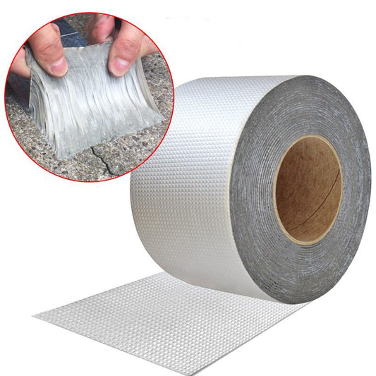 Aluminum Foil Thickened Butyl Waterproof Tape Roof Duct Repair Adhesive Tape 1.5M - REVEL.PK