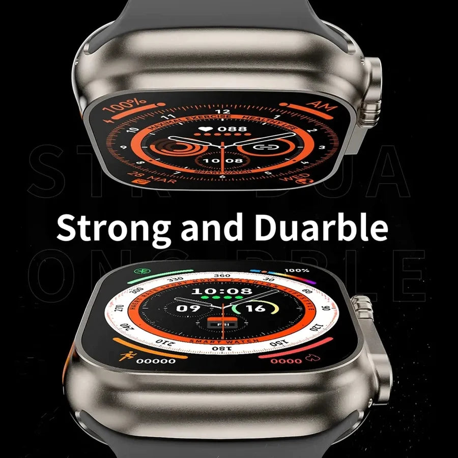 Y80 Ultra Smart Watch With 8 Straps  2.02inch Special Package Smartwatch