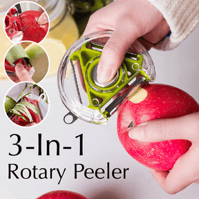 (Pack of 2) 3 in 1 Compact Multifunctional Rotary Peeler for Potato and Vegetables Fruits