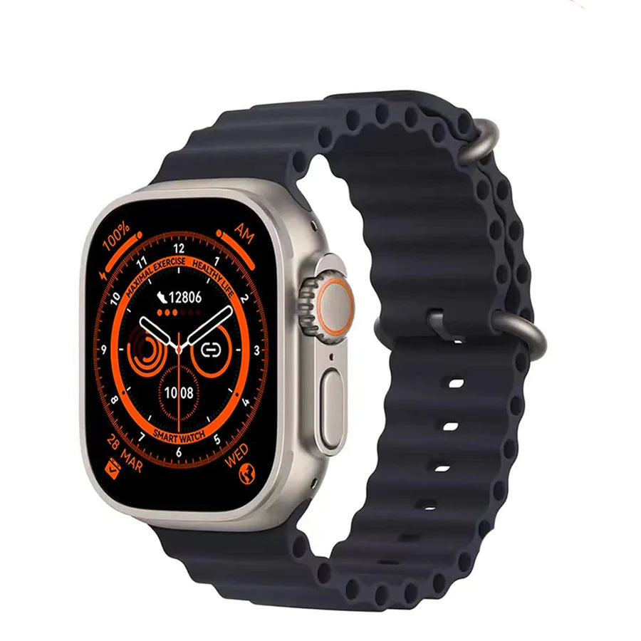 Y80 Ultra Smart Watch With 8 Straps  2.02inch Special Package Smartwatch