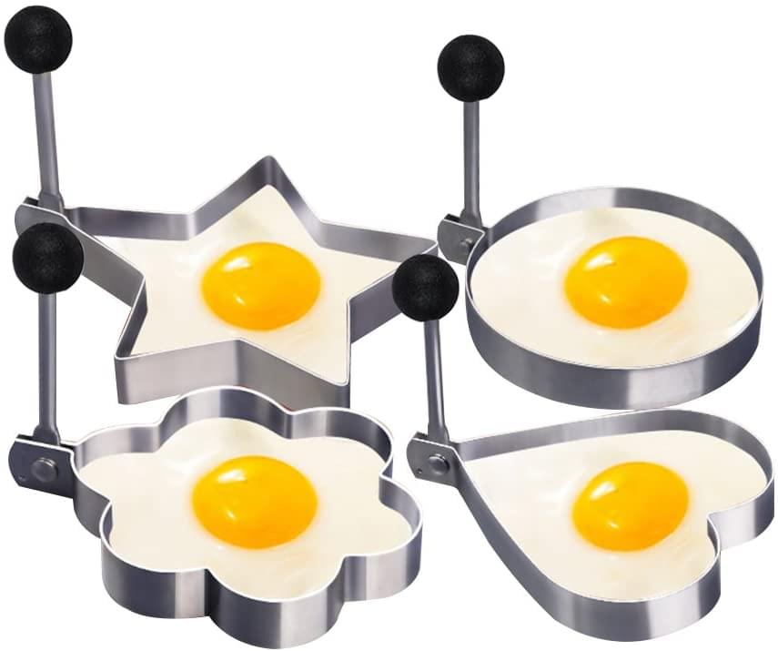 (Pack of 4) Egg Molds Stainless Steel Set for Kitchen - REVEL.PK