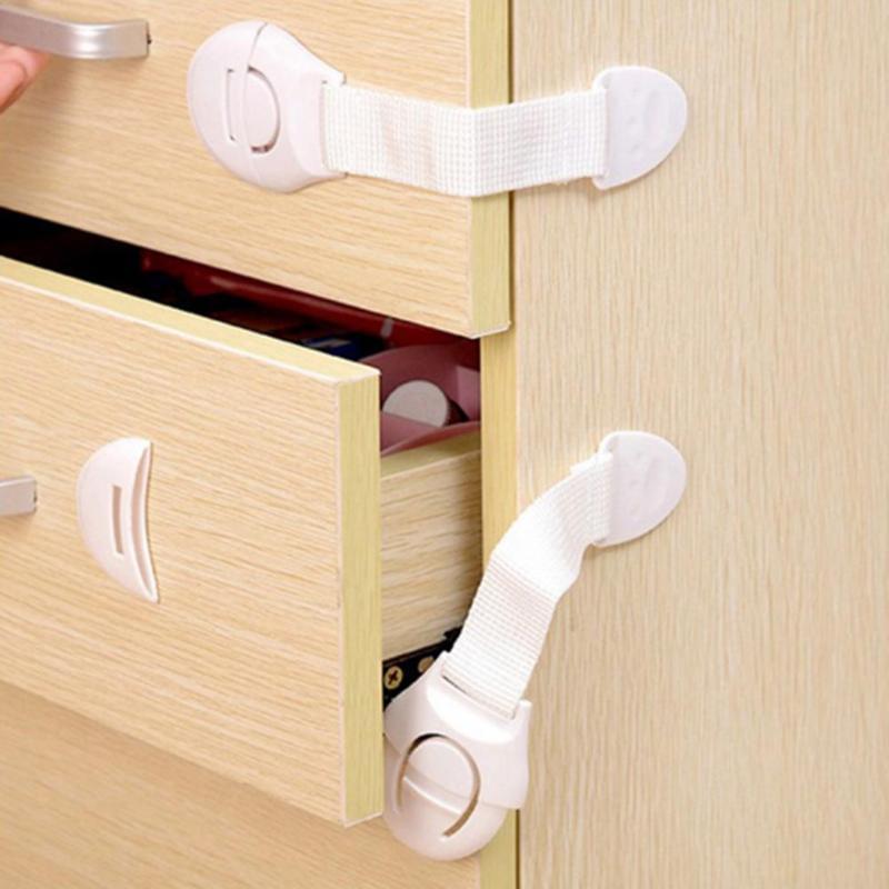 (Pack of 6) Child Safety Lock Baby Child Safety Care Plastic Lock - REVEL.PK