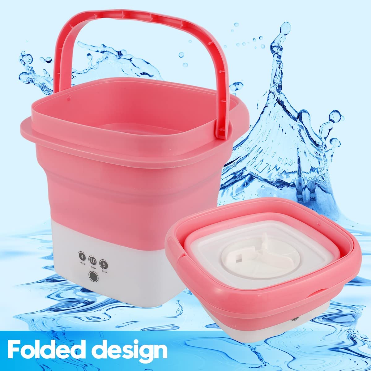 Portable Mini Folding Washing and Spin Dryer  Machine (Free home delivery)