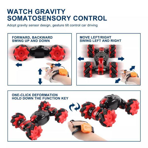 Premium Gesture Sensing Watch Control RC stunt Car (FREE HOME DELIVERY)