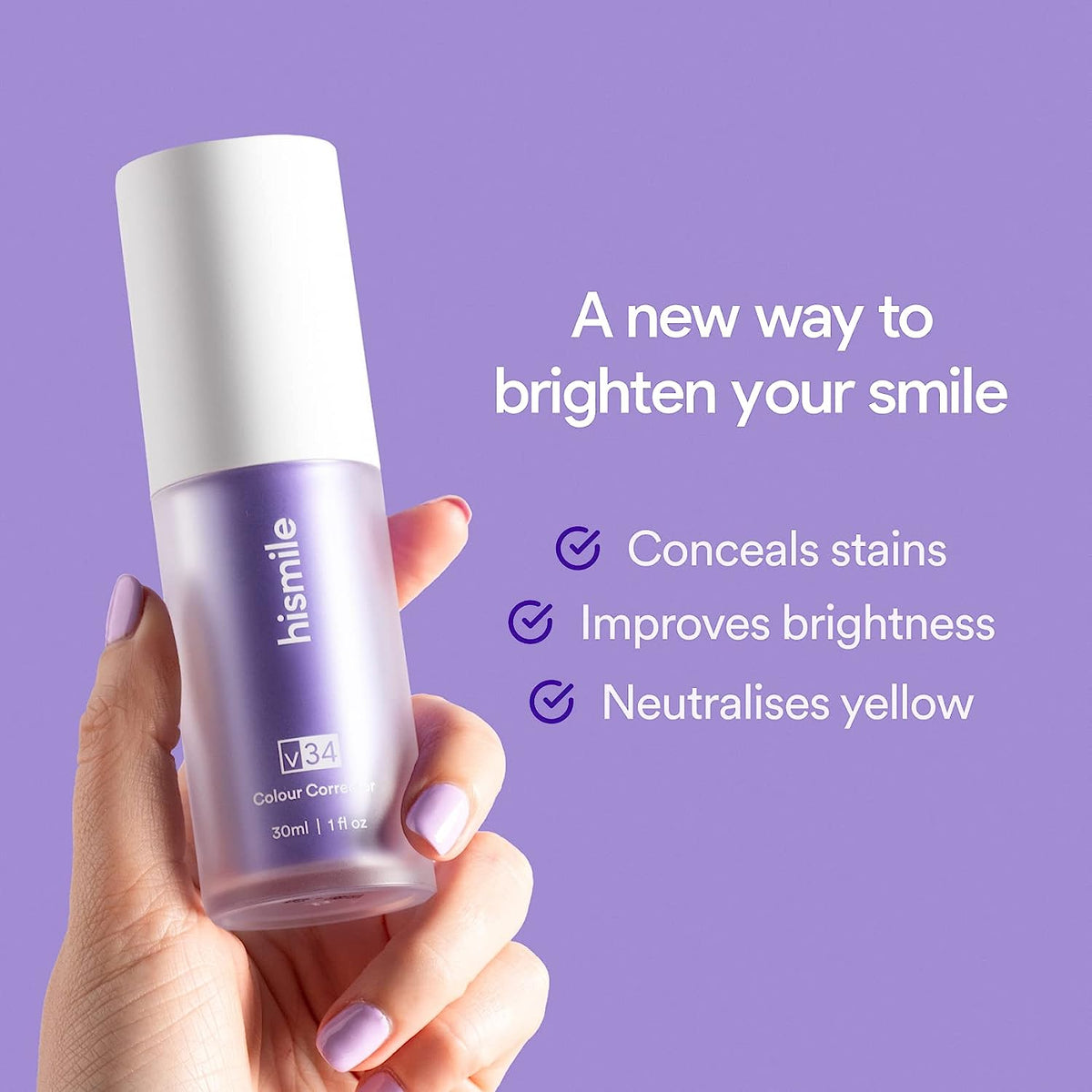 Hismile v34 Color Corrector Serum - Instant Teeth Whitening