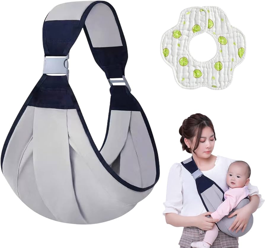 Baby Carrier Sling Wrap, Baby Carrier, Hands Free Baby Carrier, Adjustable 3D Baby Wrap Carrier