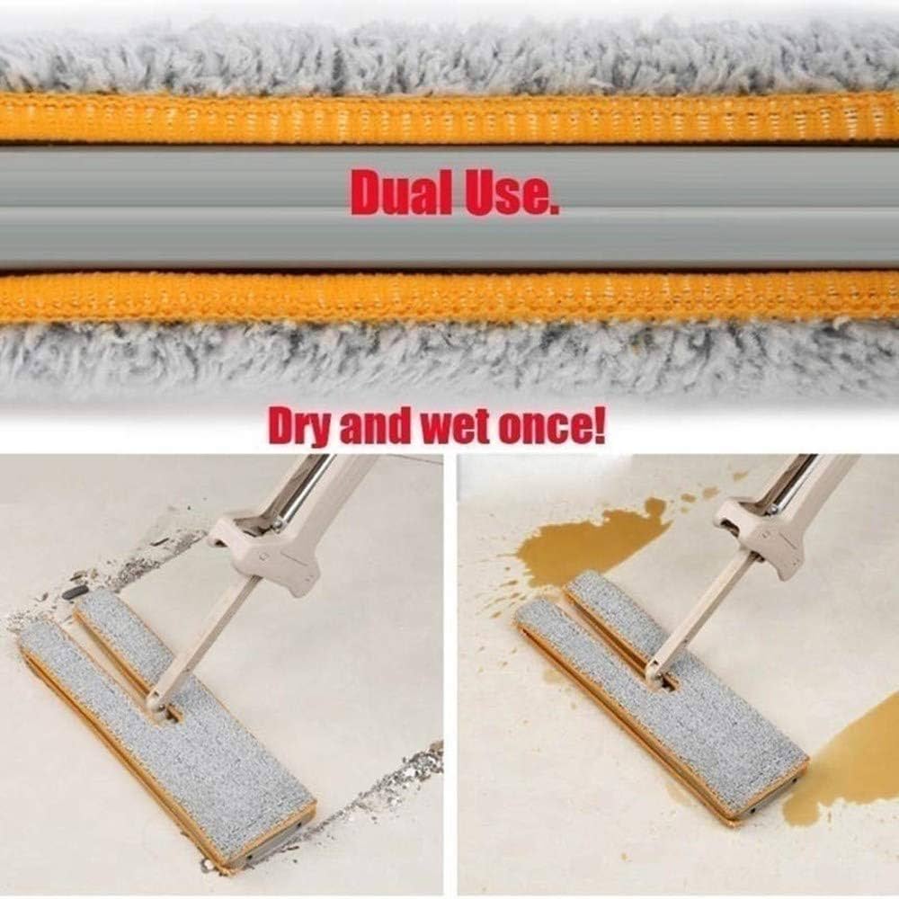 Double Sided Lazy Mop With Self-Wringing Ability