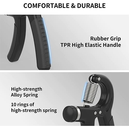 Adjustable Hand Grip Strength Trainer 10-60 KG Strength - REVEL.PK