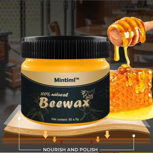 Beewax ,Furniture Polish ,Wood Seasoning Beewax - Wood Polish and Cleaner for Furniture Care (85g)  big size