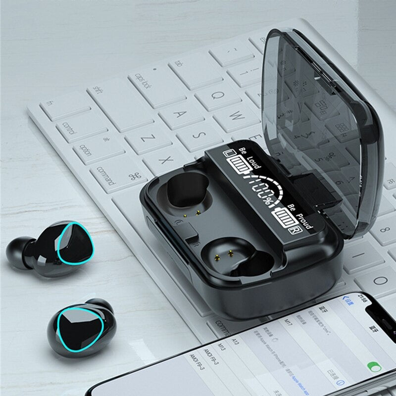 M10 TWS Wireless Bluetooth Earbuds, Touch Control Sensor Bluetooth-Compatible 5.1 Earphones Wireless Headset 9D Hifi Quality Earbuds