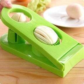2 in 1 Plastic Egg Stainless Steel Cutter Egg Slicers