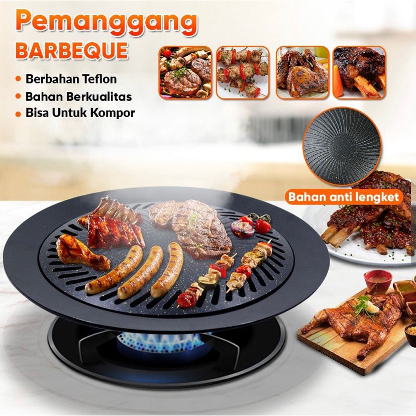 BBQ Grill Pan - Stove-Top BBQ Grill Pan