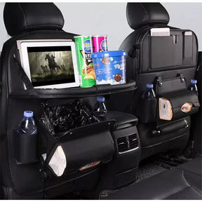 Pure Leather Car Back Seat Organizer