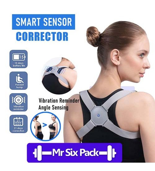 Rechargeable  Smart Sensor Posture Upper Back Brace Support for Men and Women Pain Relief