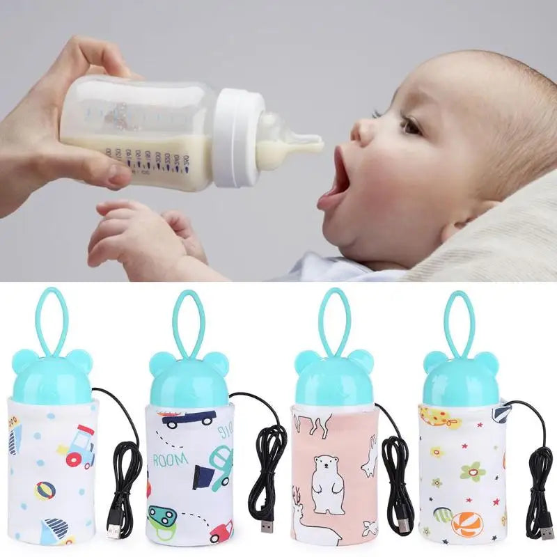 Portable USB Baby Bottle Warmer Outdoor Infant Milk Feeding Bottle Cover (free home delivery)