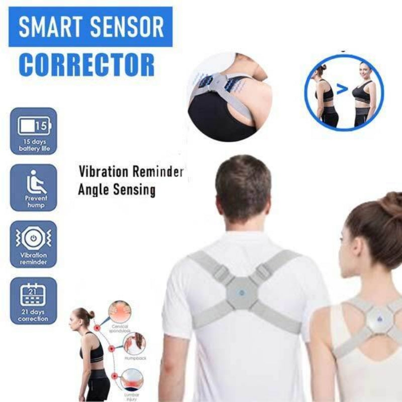 Rechargeable  Smart Sensor Posture Upper Back Brace Support for Men and Women Pain Relief