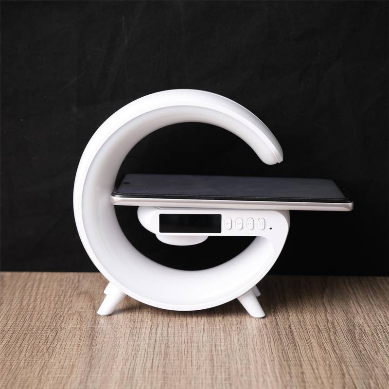 Multifunctional Lamp With Bluetooth Speaker Wireless Charger Sunrise Wake-up & Alarm Clock