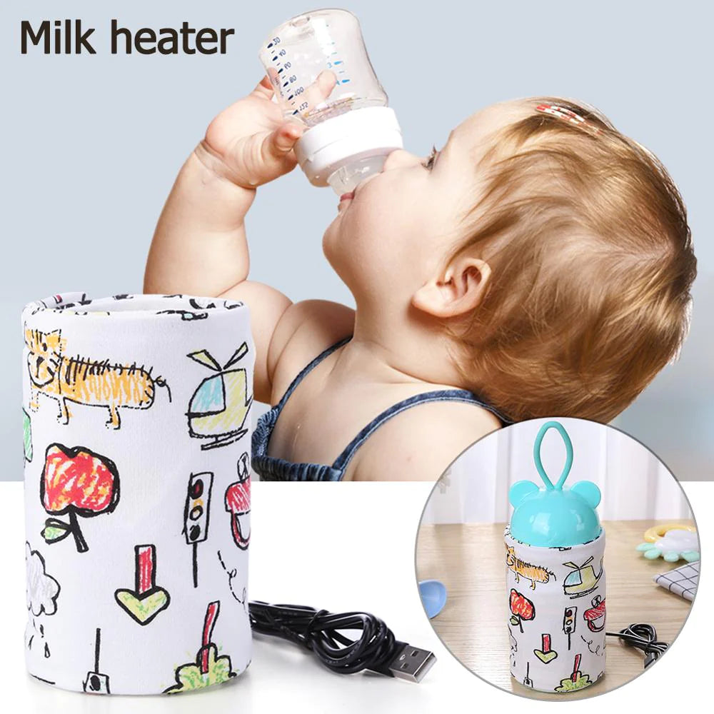 Portable USB Baby Bottle Warmer Outdoor Infant Milk Feeding Bottle Cover (free home delivery)