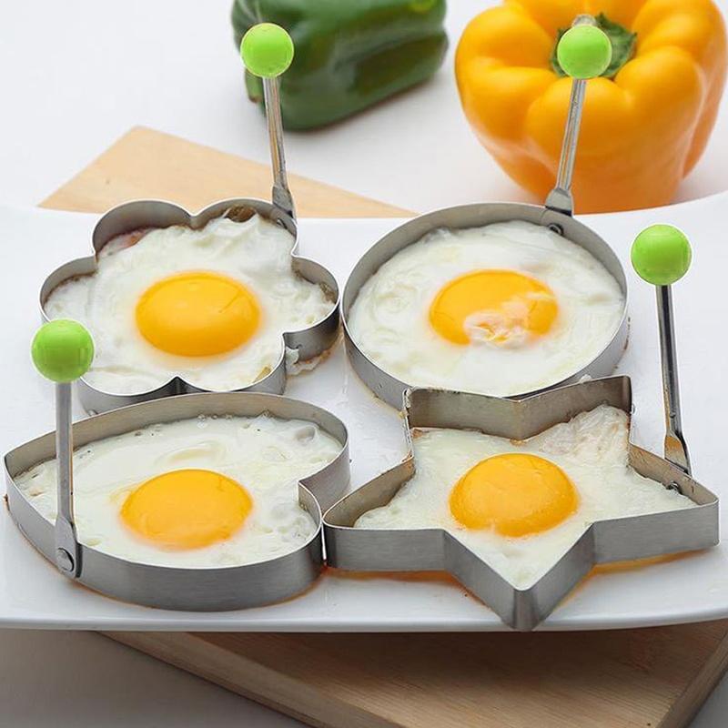 (Pack of 4) Egg Molds Stainless Steel Set for Kitchen - REVEL.PK