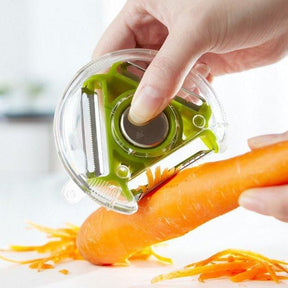 (Pack of 2) 3 in 1 Compact Multifunctional Rotary Peeler for Potato and Vegetables Fruits