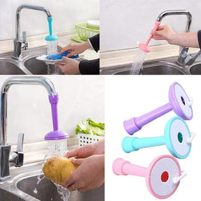 (Pack of 2) 2 In 1 Silicone Kitchen Shower Splash Faucet
