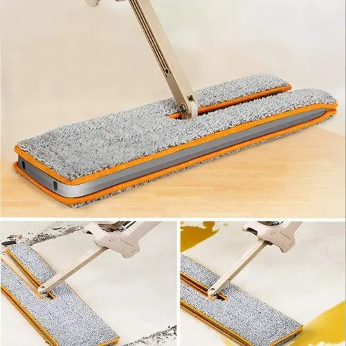 Double Sided Lazy Mop With Self-Wringing Ability