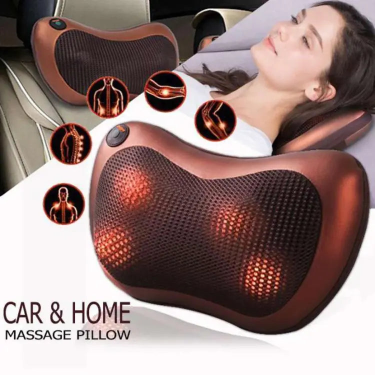 Multifunctional Body Pillow Massager With Heat, Deep Tissue Kneading, Electric Back Massager