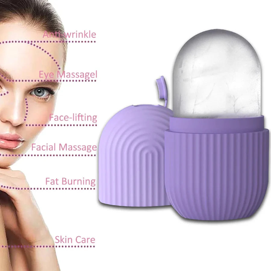 Silicon Ice Roller, Beauty Ice Cube Roller Massager For Face