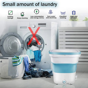Portable Mini Folding Washing and Spin Dryer  Machine (Free home delivery)