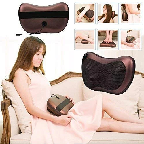 Multifunctional Body Pillow Massager With Heat, Deep Tissue Kneading, Electric Back Massager