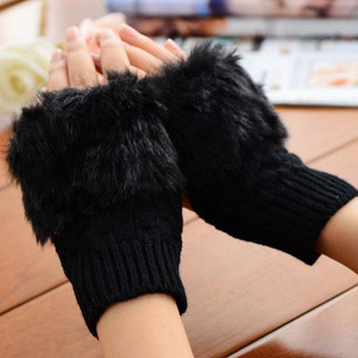 Fancy Winter Wool Gloves for Women - REVEL.PK