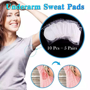 Large Disposable Underarm Sweat Pads for Women and Men, Sweat-Absorbing Pads Comfortable Unflavored, Non Visible
