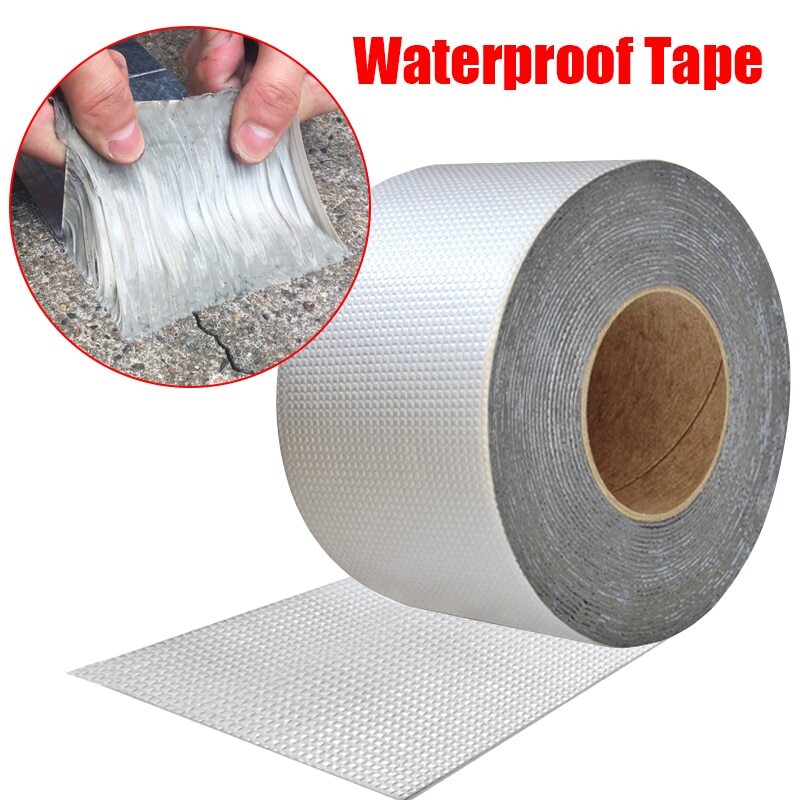 Aluminum Foil Thickened Butyl Waterproof Tape Roof Duct Repair Adhesive Tape 1.5M - REVEL.PK